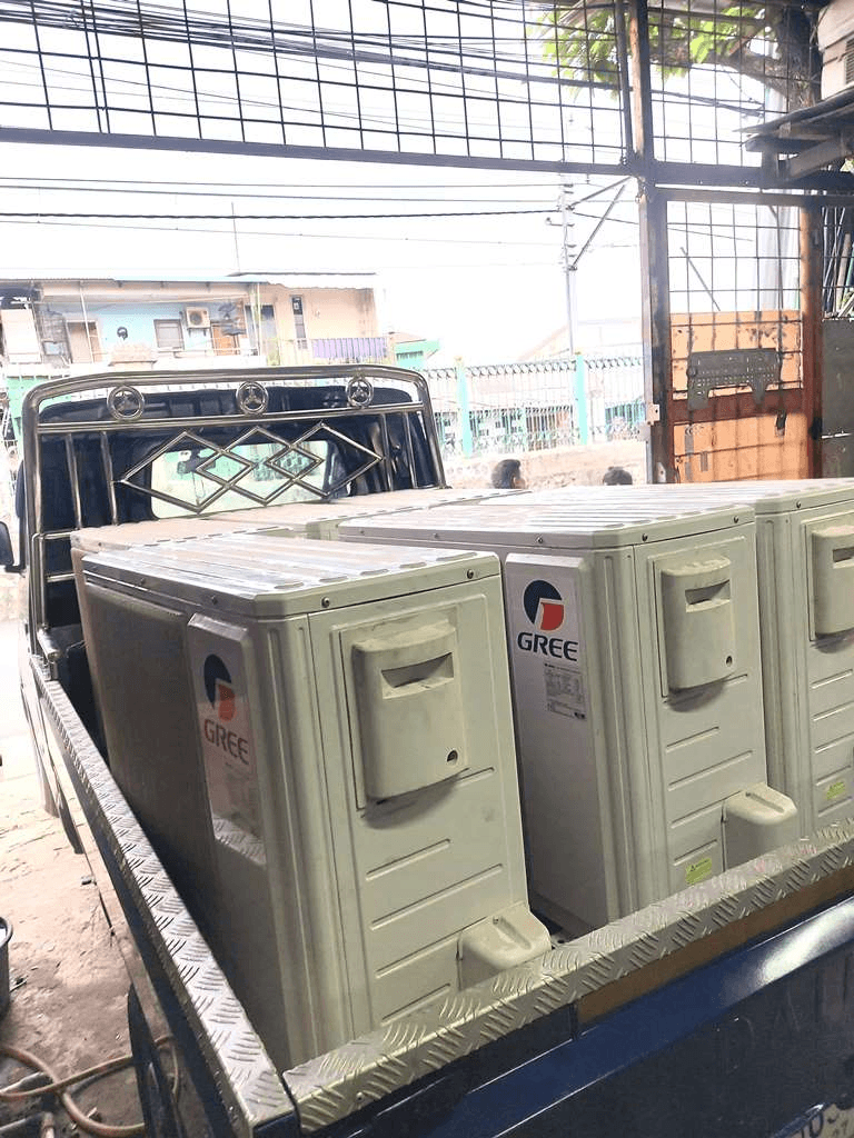 AC bekas outdoor unit siap angkut